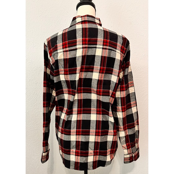 Ralph Lauren Classic Red/Black Plaid Long Sleeve Button Down Collar Shirt, L - Picture 2 of 10